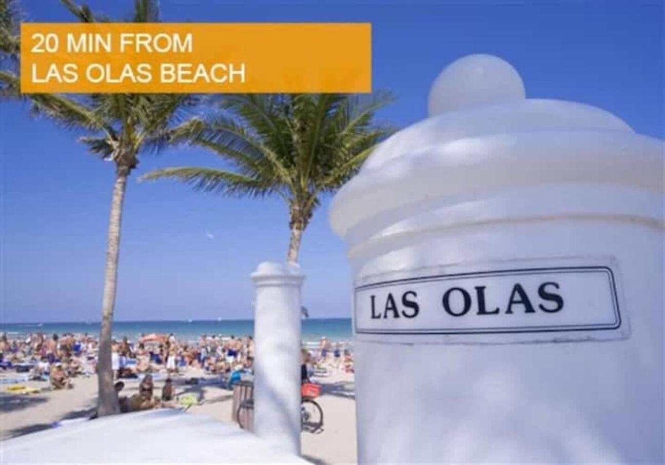Private Heated Pool Villa In Ftl Near Beach Fort Lauderdale Esterno foto